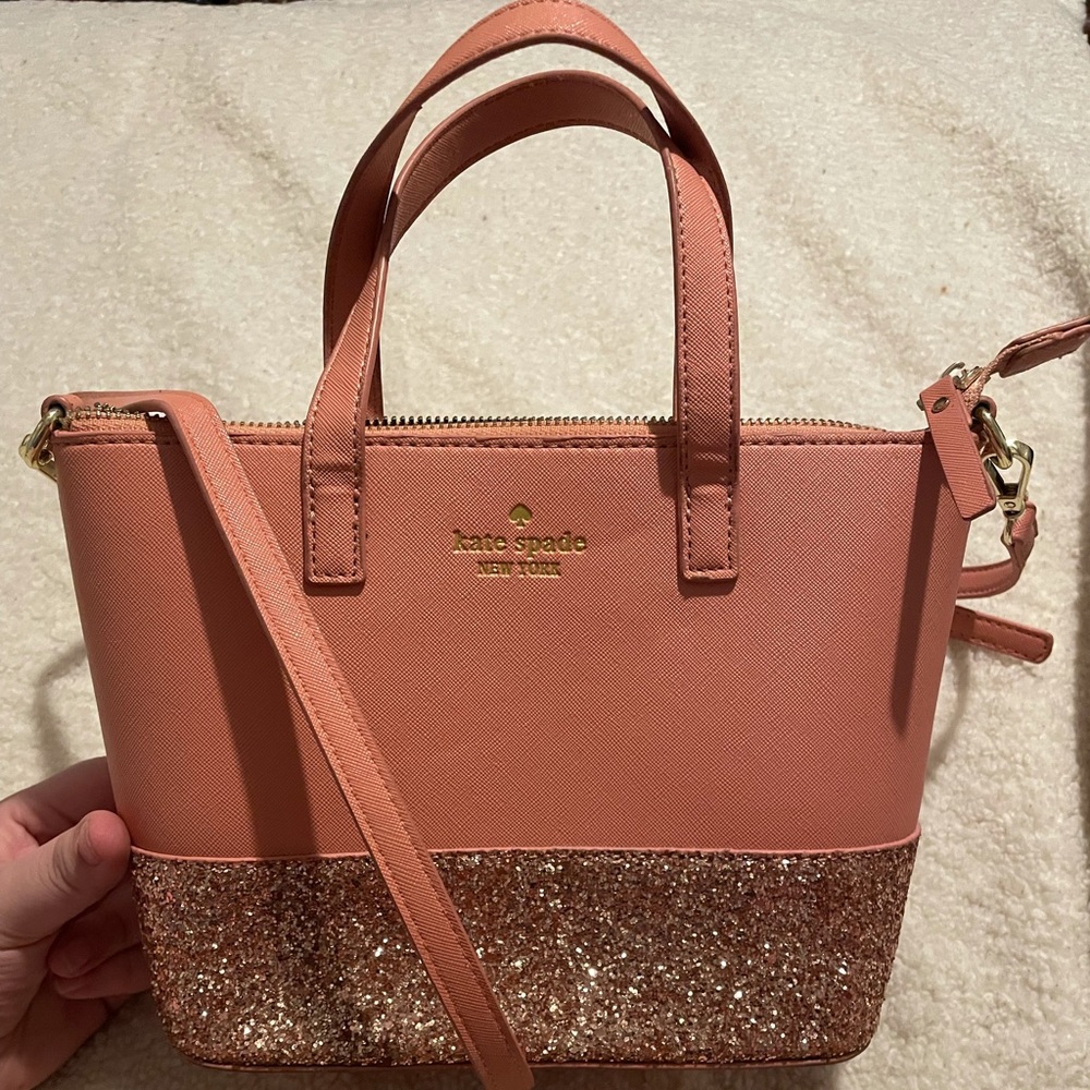 Kate Spade Sparkly Pink Crossbody Purse